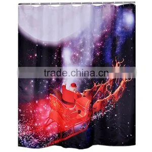 Christmas Series Design Digital Printing Shower Curtain thumbnail-5