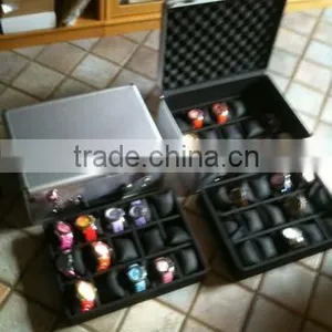 Aluminum Style Watch Storage Case Box For 14 Watches thumbnail-1