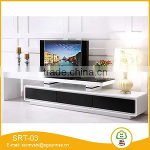 Modern Style High Glossy Lacquer TV Stand Coffee Table Set thumbnail-1