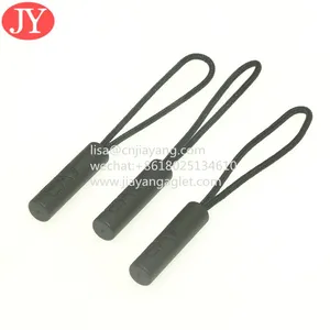 Rubber Zipper Puller Polyester Rope Inject Pvc Zipper Head Zipper Slider Cords thumbnail-4