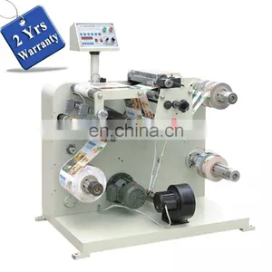 UTS320 Automatic Self Adhesive Paper Sticker Roll Cutting Slitting Rewinding Machine, PVC Epoxy Label Cutter Slitter Rewinder thumbnail-1