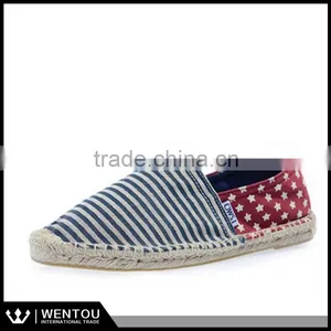Wholesale Casual Two-tone Polka Dot Slip On Canvas Espadrille thumbnail-3