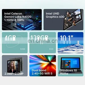 ALLDOCUBE IWork20 Latest Design Private Mold Metal Body Adjustable Kickstand 10.1inch 4GB+128GB WIN10 PC Tablet thumbnail-5