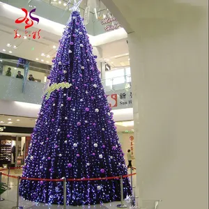 Factory Customized Large LED Lighted Christmas Decoration PVC Artificial Christmas Tree Giant Outdoor Commercial Lighted thumbnail-1