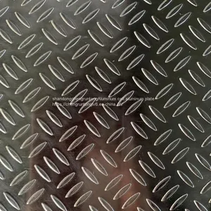 Five Rib Pattern Plate Orange Peel Embossed Aluminum Roll Embossed Aluminum Tile Manufacturers Can do Heat Preservation External Pressure Protection Bending Covered Kraft Paper Color Coating Thickness 0.3mm-10mm Specifications Complete Processing Custom thumbnail-1