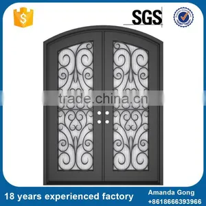 The Queen Of Quality Wrought Iron Door Pull Doors For Villa thumbnail-4