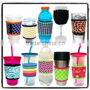 Cheap Elastic Neoprene Cup Bottle Sleeve, Insualted and Custom Printing Welcomed thumbnail-1