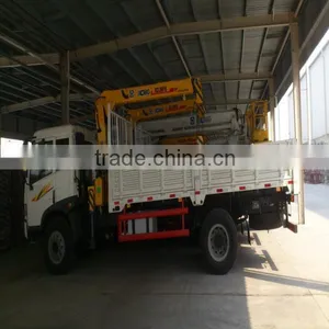 3.2 Tons Truck Mounted Telescoping Boom CraneSQ3.2SK1Q/K2Q thumbnail-3