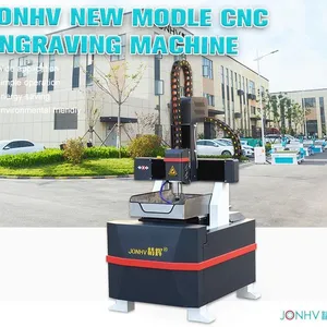JONHV Small Cast Iron 3 Axis Cnc Engraving Cuting Machine for Soft Metal Stone Wood Material thumbnail-1