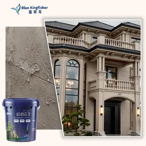 Blue Kingfisher Factory Manufactures Liquid Granite Paint for Exterior Walls With High-end Texture thumbnail-5