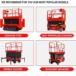 4m 6m 10m 12m 16m Mobile Self Propelled Aerial Work Platform Electric Scissor Lift Electric Scaffolding thumbnail-5