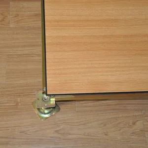 Wood Grain Pvc Anti-static Floor, Edged All-steel With Cement Filling, 600*600*35, Raised Floor for Computer Rooms thumbnail-2