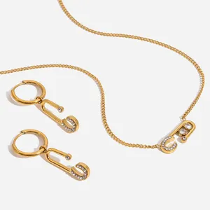 316L Hypoallergenic Stainless Steel Necklace With 18K Gold PVD Coating thumbnail-1
