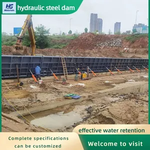 Hydraulic Flap Gate, Curved Steel Hydraulic Dam, Easy to Operate and Long-lasting thumbnail-3