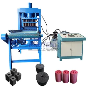 Fully Automatic Split Type Charcoal Hydraulic Press Forming Machine Biomass Carbon Powder Compactor Block Compactor EPC thumbnail-1