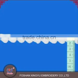 Latest Design Customized Embroidery Designs White Crochet Mesh Lace Trim Crochet for Garments thumbnail-1