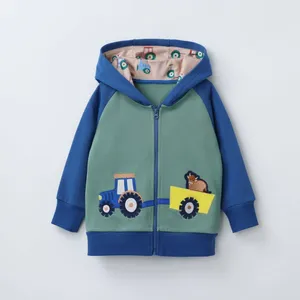 Boys’ Dinosaur Appliqué Full-Zip Hooded Jacket thumbnail-2