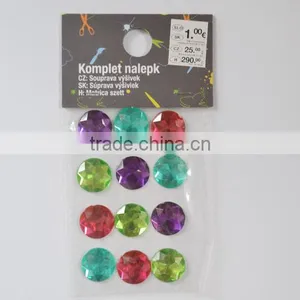 Shinning Acrylic Glitter Stickers Decorative Self Adhesive 3d Acrylic Rhinestone Gem Sticker Crystal Clear Acrylic thumbnail-4