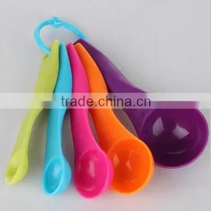 Wholesale Measuring Spoon Set Colorful ABS Set of 5pieces Measuring Spoons Teaspoon Baking Tools Spoon Set thumbnail-2
