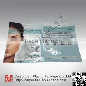 Three Side Seal Facial SPA Mask Packaging Bag With Hang Hole thumbnail-2