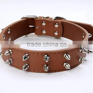 Wholesale Nail Bullet Pet Collars Double Row Dog Collar thumbnail-6