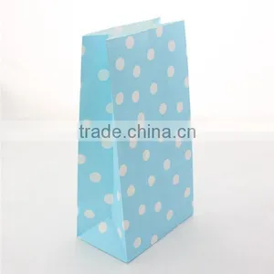 Blue Color Polka Dot Boy Birthday Party Favor Paper Packing Bags thumbnail-1