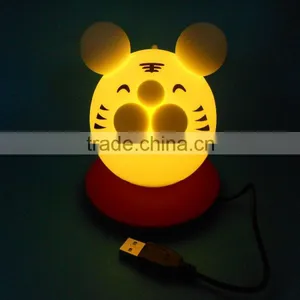 Silicone Soft Baby Room Thermometer LED Night Light thumbnail-1