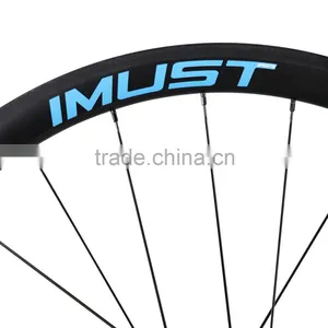 2016 Chinese New Clincher Tubeless Ready Road Rims 25mm Wide Road Bicycle Carbon Wheels 38C-TL thumbnail-3