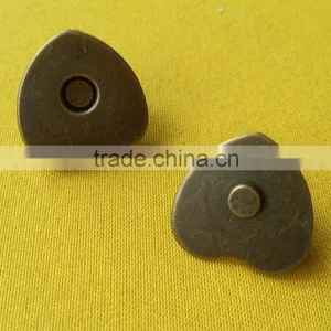 18mm Heart Shape Magnet Snap Button For Handbag -- SN1521 thumbnail-5