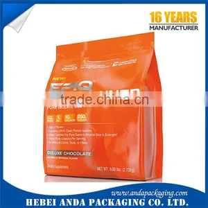 Whey Protein Stand up Pouch for Packaging Powder Products/Plastic Laminated Stand up Zipper Bags Design thumbnail-4