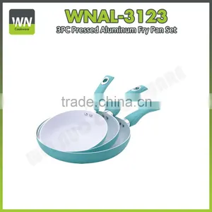 Eco-friendly and High Quality Ceramic Fry Pan Aluminium Ceramic Pan With Factory Price Aluminium Fry Pan Set thumbnail-5