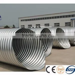 Hot Dipped Galvanized Spiral Steel Pipe With Corrugated thumbnail-4