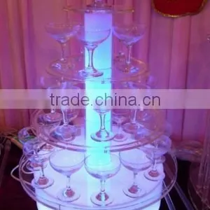 GH-RZ192 LED Acrylic Cocktail Wine Rack/fashional Design Cocktail Wine Display Stand Quality Choice thumbnail-1