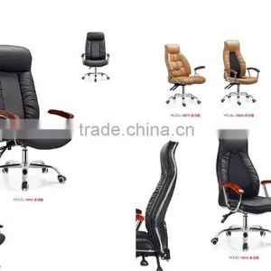 2015 Swivel Ergonomic Vintage Leather Chair thumbnail-1