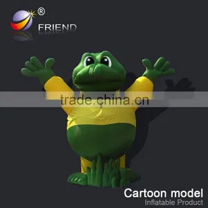 Digital Printing Beautiful Special Giant Advertisingl Cartoon Inflatable Frog Prince thumbnail-1