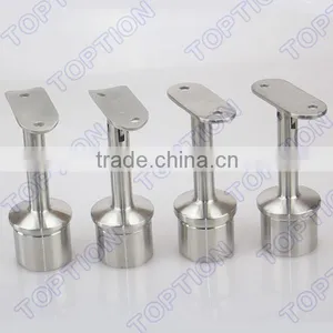Stainless Steel Handrail Balustrade Adjustable Round Post Support Adjustable Handrail Bracket thumbnail-4