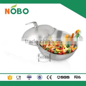 High Quality 3 Layers Stainless Steel 304 Non-stick Frying Pan With Lid Quality Choice thumbnail-1