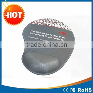 OEM Custom Design Logo Round Mouse Pad With Silicone Gel Wrist Rest Support thumbnail-2