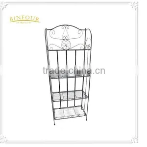 New Folding Metal Plant Shelf for Garden and Indoor Decoration thumbnail-1
