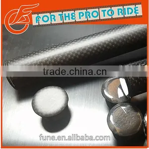 3K Clear Coating Bicycle Carbon Handlebar End Cap thumbnail-1