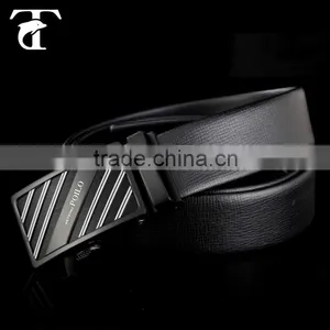 Latest Men's Fashion Black Embossed Leather Belt Custom Belt for Wholesale thumbnail-2