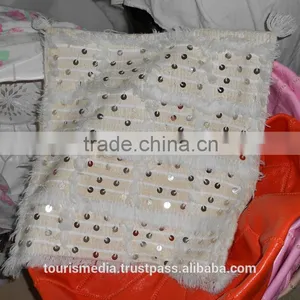 Cushion of Moroccan Wedding Blanket thumbnail-1
