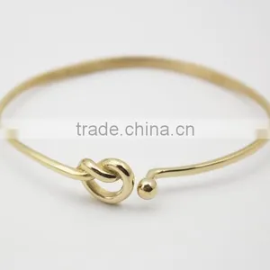 Gold and Silver Wire Design Best Friends Stainless Steel Bracelet thumbnail-2