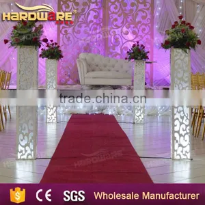 High Led Party Wedding Table , Led Light Glass Bar Table , Battery Powered Party Table thumbnail-5