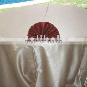 Plain Satin Table Cloth for Wedding and Banquet thumbnail-1