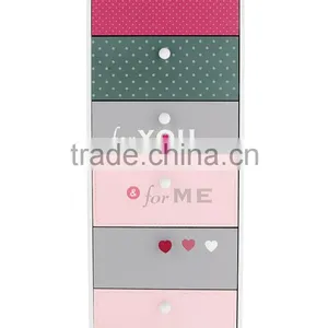 Kids Clothes Toy Storage Wooden Living Room Cabinet With Drawers thumbnail-2