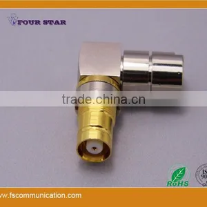 1.6/5.6 Female Bulkhead Right Angle Clamp Connector For Flex-3 Cable B thumbnail-2