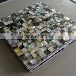 Blacklip Mother of Pearl Mosaic, Seamless on Mehs,bathroom Wall Tile thumbnail-1