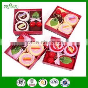 Exports Europe Cake Towel Gift Basket Towel Cake for Wedding Business Gifts thumbnail-1