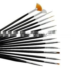 3 Colors Nail Art 15 Pcs Gel Design Pen Painting Brush Set Draw Flowers Dot Tips thumbnail-2